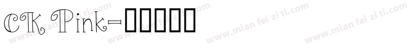 CK Pink字体转换